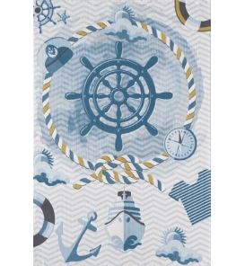 ROYAL HALI Royal Halı Kıds Royal Hello KD13A Mavi Halı