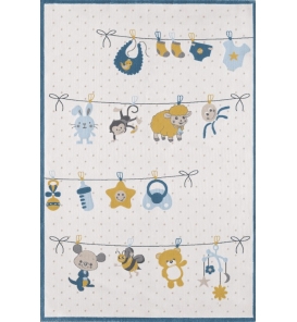 ROYAL HALI Royal Halı Kıds Royal Hello KD16A Beyaz Halı