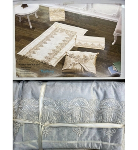 ALMİLA HOME Seccade Almila Mihrişah Seccade Seti Gri 65X117