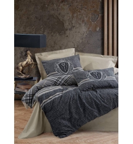 İndirimli Nevresim Takımları Cotton Box Masculine Thor Bej Çift Kişilik Nevresim Takımı