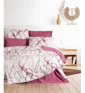 İndirimli Nevresim Takımları Cotton Box Modeline Renata Mürdüm Tek K. Nevresim Tk.