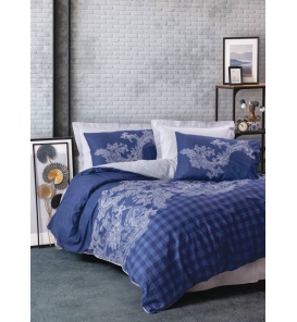 İndirimli Nevresim Takımları Cotton Box Masculine Bitsy Lacivert Tek K. Nevresim Tk.