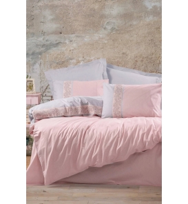 İndirimli Nevresim Takımları Cotton Box Folkart Mila Pembe Çift Kişilik Nevresim Takımı