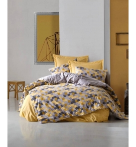 İndirimli Nevresim Takımları Cotton Box Minimal Elon Sarı Çift Kişilik Nevresim Takımı