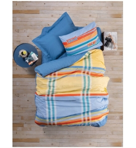 İndirimli Nevresim Takımları Cotton Box Genç Basis Lacivert Tek Kişilik Nevresim Takımı