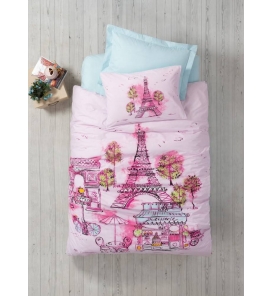İndirimli Nevresim Takımları Cotton Box Genç Corisa Pembe Tek Kişilik Nevresim Takımı