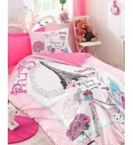 İndirimli Nevresim Takımları Cotton Box Junior Bestfriend Pembe Tek Kişilik Nevresim Tk.