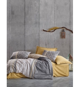 İndirimli Nevresim Takımları Cotton Box Toprak Nedra Bej Çift kişilik Nevresim Takımı