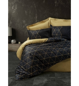İndirimli Nevresim Takımları Cotton Box Dark Veta Gold Çift Kişilik Nevresim Takımı