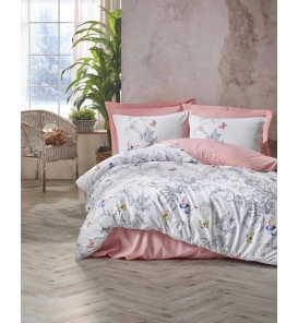 İndirimli Nevresim Takımları Cotton Box Modeline Cathi Somon Tek Kişilik Nevresim Tk.