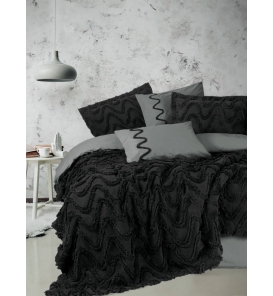 İndirimli Nevresim Takımları Cotton Box Limi Viggo Siyah Çift Kişilik Nevresim Takımı