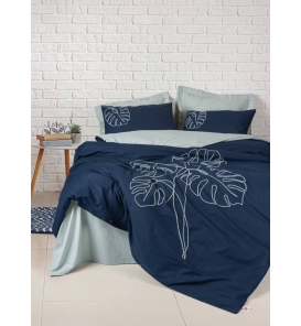 İndirimli Nevresim Takımları Cotton Box Brode Nakışlı Silva Mint Çift K. Nevresim Tk.