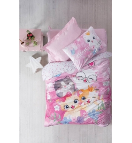 İndirimli Nevresim Takımları Cotton Box Junior Missy Pembe Tek Kişilik Nevresim Takımı