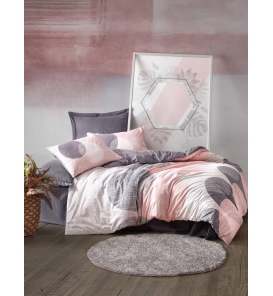 İndirimli Nevresim Takımları Cotton Box Modeline Leron Gri Çift Kişilik Nevresim Takımı