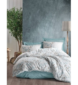 İndirimli Nevresim Takımları Cotton Box Modeline Lendell Mint Tek Kişilik Nevresim Tk.