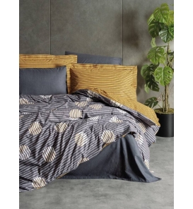 İndirimli Nevresim Takımları Cotton Box Modern Strew Gri Çift Kişilik Nevresim Takımı