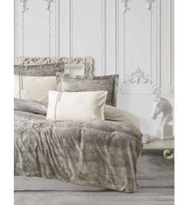 İndirimli Nevresim Takımları Cotton Box Elite Saten Sendero Haki Çift K. Nevresim Tk.