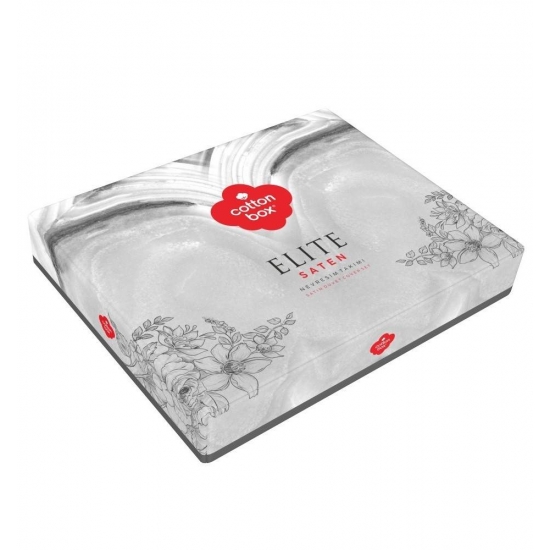 İndirimli Nevresim Takımları Cotton Box Elite Saten Sendero Haki Çift K. Nevresim Tk.