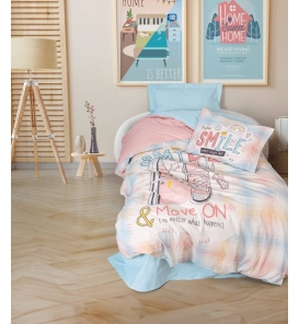 İndirimli Nevresim Takımları Cotton Box Genç Smile Mint Tek Kişilik Nevresim Takımı