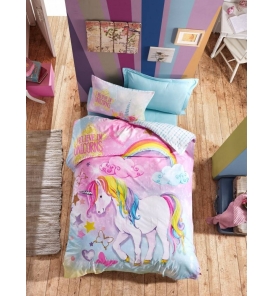 İndirimli Nevresim Takımları Cotton Box Junior Dream Mint Tek Kişilik Nevresim Takımı