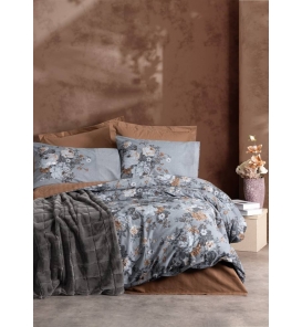 İndirimli Nevresim Takımları Cotton Box Trim Smooth Battaniyeli Çift K. Nevresim Tk.