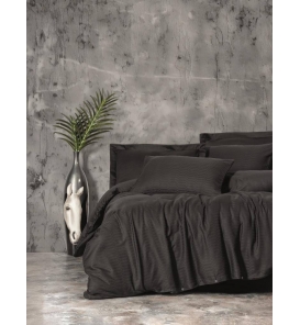 İndirimli Nevresim Takımları Cotton Box Smart Bambu Saten Siyah Nevresim Takımı