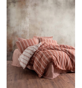 İndirimli Nevresim Takımları Cotton Box Smooth Jamira Tarçın Çift Kişilik Nevresim Tk.