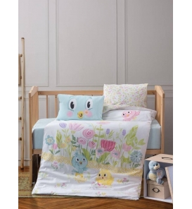 İndirimli Nevresim Takımları Cotton Box Baby Jolly Mavi Nevresim Takımı