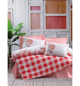 İndirimli Nevresim Takımları Cotton Box Alaçatı Oregano Pembe Tek Kişilik Nevresim Tk.