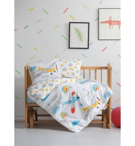 İndirimli Nevresim Takımları Cotton Box Baby Sky Mavi Nevresim Takımı