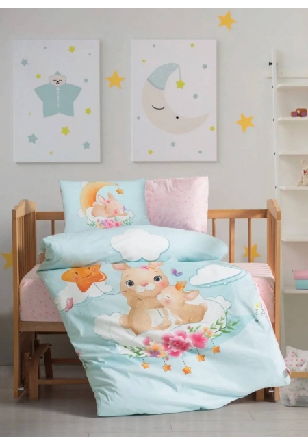 İndirimli Nevresim Takımları Cotton Box Baby Sleeper Mint Nevresim Takımı