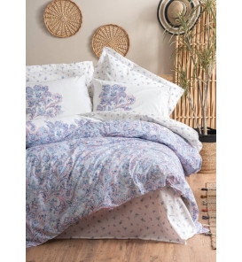 İndirimli Nevresim Takımları Cotton Box Bohem Mapiya Mavi Çift Kişilik Nevresim Takımı