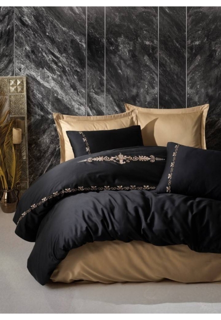 İndirimli Nevresim Takımları Cotton Box Brode Saten Gloria Gold Nevresim Takımı