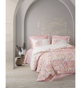 İndirimli Nevresim Takımları Cotton Box Bohem Muna Pembe Tek Kişilik Nevresim Tk.