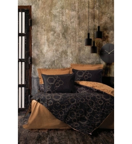 İndirimli Nevresim Takımları Cotton Box Dark Dawn Bakır Çift Kişilik Nevresim Takımı
