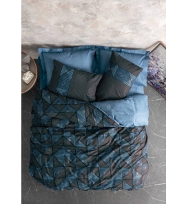 İndirimli Nevresim Takımları Cotton Box Dark Armor Siyah Çift Kişilik Nevresim Takımı