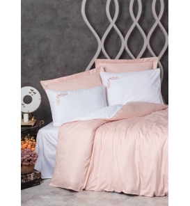 İndirimli Nevresim Takımları Cotton Box Elite Saten Melinda Pembe Nevresim Takımı