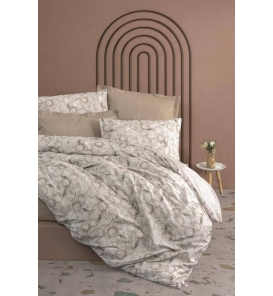 İndirimli Nevresim Takımları Cotton Box Minimal Moil Bej Tek Kişilik Nevresim Takımı