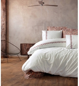 İndirimli Nevresim Takımları Cotton Box Majestic Voyager Pembe Çift Kişilik Nevresim Tk.