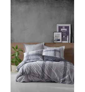 İndirimli Nevresim Takımları Cotton Box Modeline Miranda Gri Tek Kişilik Nevresim Tk.