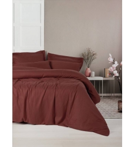 İndirimli Nevresim Takımları Cotton Box Tensel Craft Bordo Çift Kişiik Nevresim Takımı