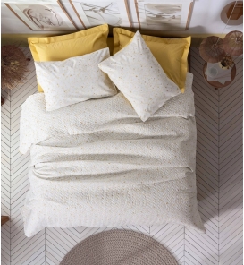 İndirimli Nevresim Takımları Cotton Box Petite Tiny Hardal Tek Kişilik Nevresim Takımı