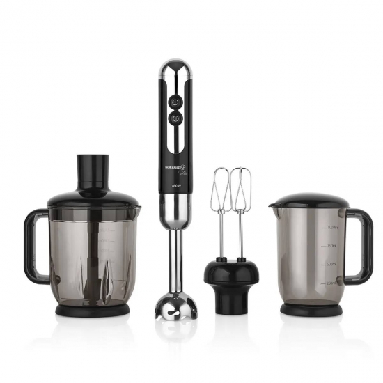 Korkmaz A447-12 Mia Mega Blender Set Siyah/Krom