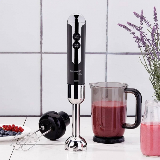 Korkmaz A447-12 Mia Mega Blender Set Siyah/Krom