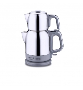 KORKMAZ İndirimli Küçük Ev Aletleri Korkmaz A331-10 Çaytema Elektrikli Çaydanlık İnox/Gri