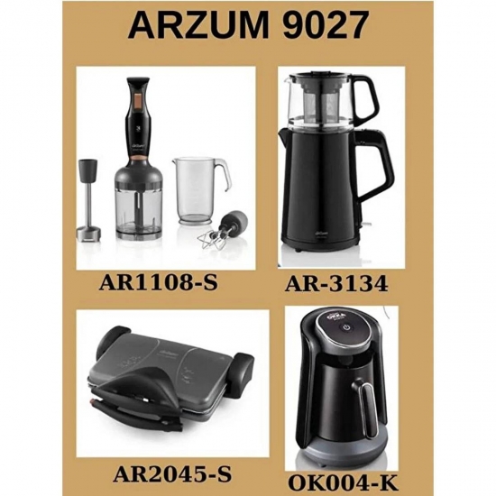 Arzum AR9027 Siyah Eco Set