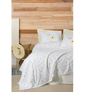 Fırsat Ürünleri Cotton Box Sweet Çift Kişilik Pike Takımı - Dolce Sarı