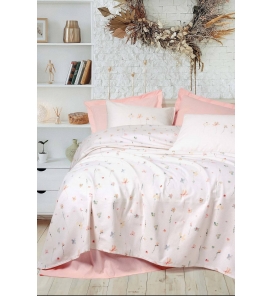 Fırsat Ürünleri Cotton Box Sweet Çift Kişilik Pike Takımı - Calme Pembe