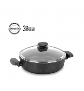 KORKMAZ Tencere Setleri Korkmaz A1843 Ornella Kısa Tencere 24X6,5