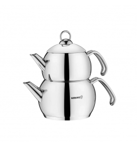 KORKMAZ Çaydanlık Korkmaz A104 Tombik Çaydanlık Takımı